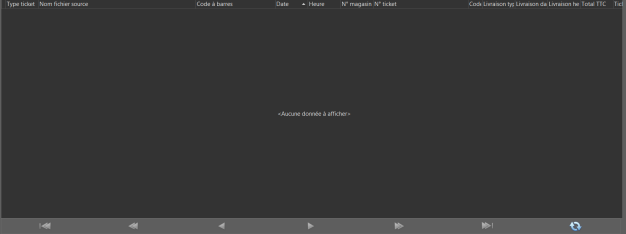 Liste des tickets DataCollect